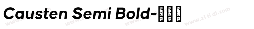 Causten Semi Bold字体转换